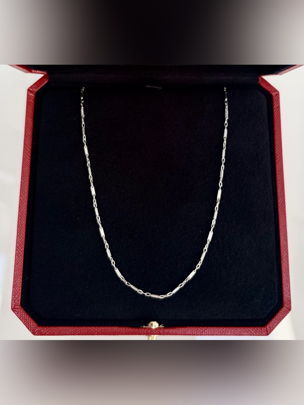TIMELESS 14K White Gold Dainty Chain Necklace